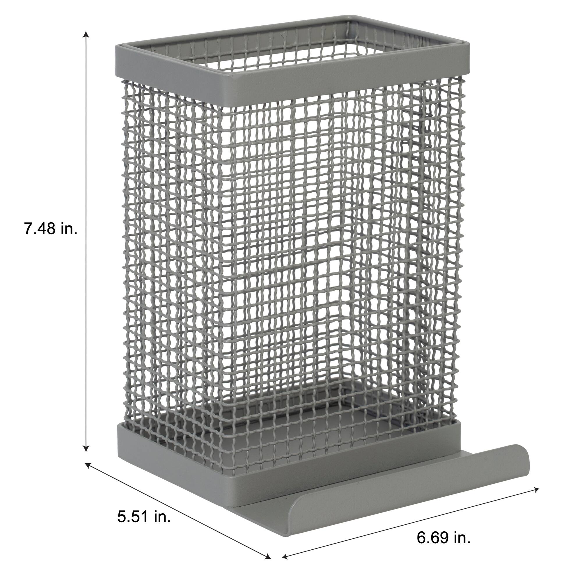 Kitchen Details Industrial Collection Gray Tablet and Utensil Holder
